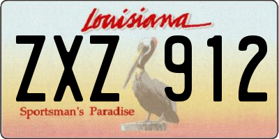 LA license plate ZXZ912