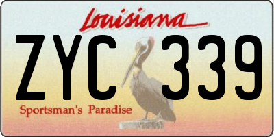 LA license plate ZYC339