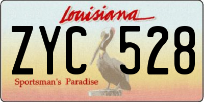 LA license plate ZYC528