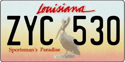 LA license plate ZYC530