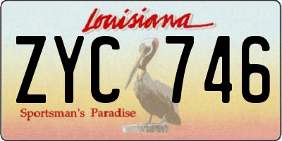 LA license plate ZYC746