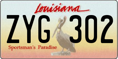 LA license plate ZYG302