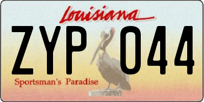 LA license plate ZYP044