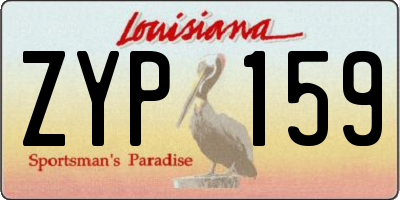 LA license plate ZYP159