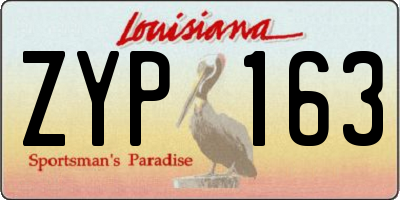 LA license plate ZYP163