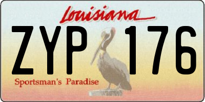 LA license plate ZYP176