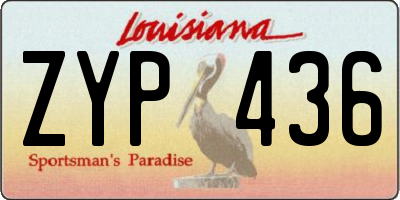 LA license plate ZYP436