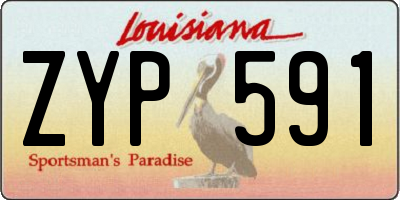 LA license plate ZYP591