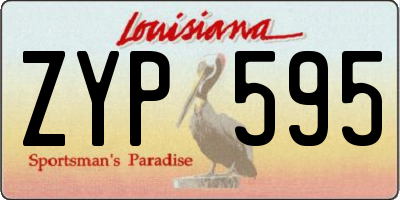 LA license plate ZYP595