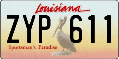 LA license plate ZYP611