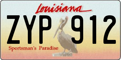 LA license plate ZYP912