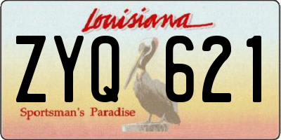 LA license plate ZYQ621