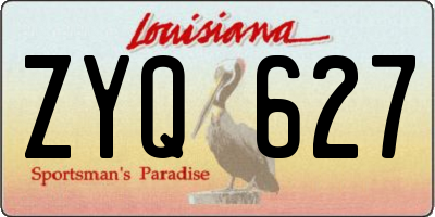 LA license plate ZYQ627