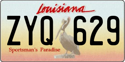 LA license plate ZYQ629