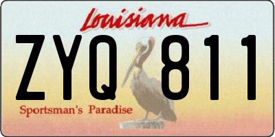 LA license plate ZYQ811