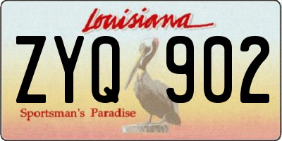 LA license plate ZYQ902