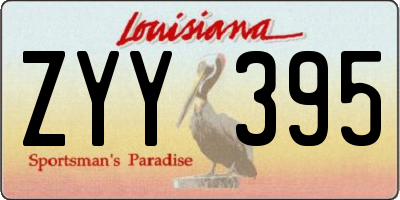 LA license plate ZYY395