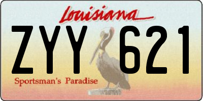 LA license plate ZYY621