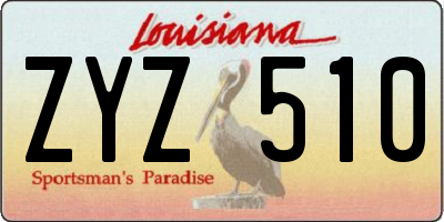 LA license plate ZYZ510