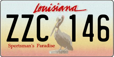 LA license plate ZZC146