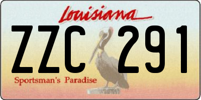 LA license plate ZZC291