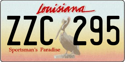 LA license plate ZZC295