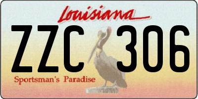 LA license plate ZZC306