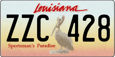 LA license plate ZZC428