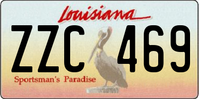 LA license plate ZZC469