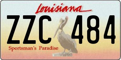 LA license plate ZZC484