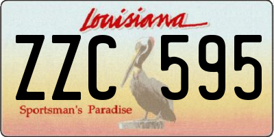 LA license plate ZZC595