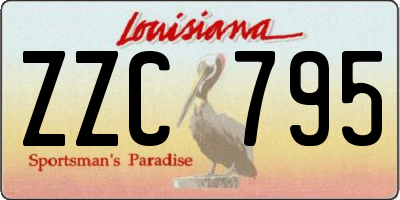 LA license plate ZZC795