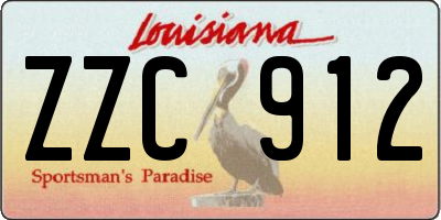 LA license plate ZZC912