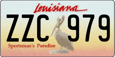 LA license plate ZZC979