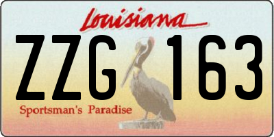 LA license plate ZZG163
