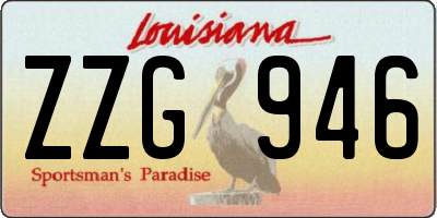 LA license plate ZZG946