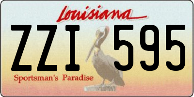 LA license plate ZZI595