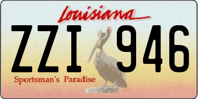 LA license plate ZZI946