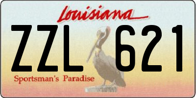 LA license plate ZZL621