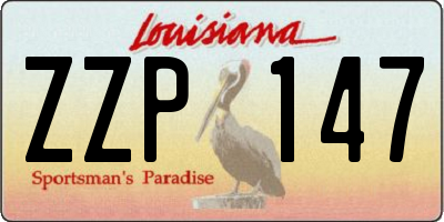 LA license plate ZZP147