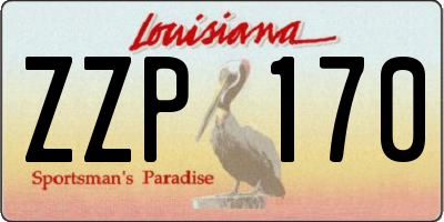 LA license plate ZZP170