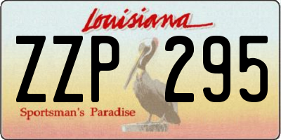 LA license plate ZZP295