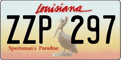 LA license plate ZZP297