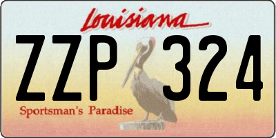 LA license plate ZZP324