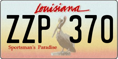 LA license plate ZZP370
