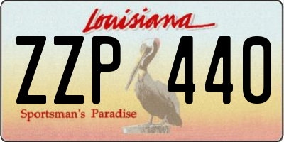 LA license plate ZZP440