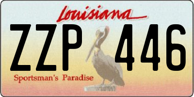 LA license plate ZZP446