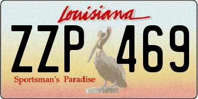 LA license plate ZZP469