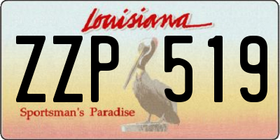 LA license plate ZZP519