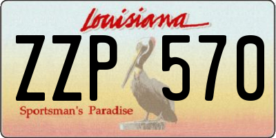 LA license plate ZZP570